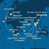 China, Vietnam, Singapore, Malaysia, Sri Lanka, Maldives, Mauritius, South Africa, Namibia, Cape Verde, Canary Islands, Spain