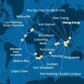 China, Vietnam, Singapore, Malaysia, Sri Lanka, Maldives, Mauritius, South Africa, Namibia, Cape Verde, Canary Islands, Spain