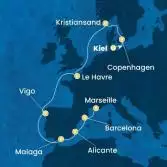 Germany, Denmark, Norway, France, Spain