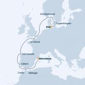 Germany, Denmark, Norway, France, Spain, Portugal