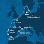 Germany, Denmark, France, Spain, Portugal, Italy