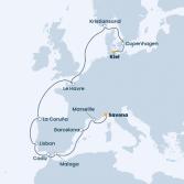 Germany, Denmark, Norway, France, Spain, Portugal, Italy