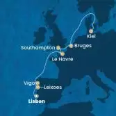 Portugal, Spain, France, England, Belgium, Germany