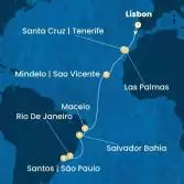 Portugal, Canary Islands, Cape Verde, Brazil