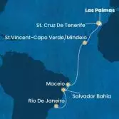 Canary Islands, Cape Verde, Brazil