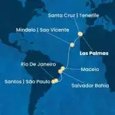Canary Islands, Cape Verde, Brazil