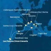 Canary Islands, Morocco, Spain, France, Italy