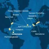 Dominican Republic, Bahamas, Florida (USA), United States, The Azores, Portugal, Spain, France, Italy