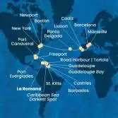 Dominican Republic, Antilles, Virgin Islands, Bahamas, Florida (USA), United States, The Azores, Portugal, Spain, France