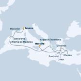 Italy, Greece, Balearic Islands, Spain, France