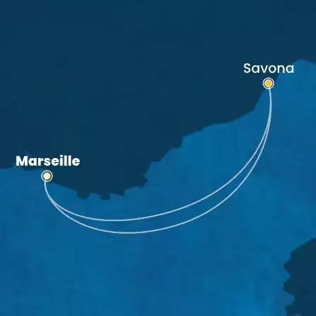 COSTA FORTUNA - trasa 1 nocy podróż z: MARSEILLES w dniu 18/11/2025 - France, Italy