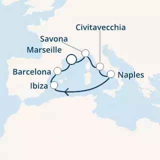 France, Italy, Balearic Islands, Spain
