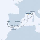 France, Spain, Portugal, Gibraltar, Italy