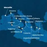 France, Italy, Malta, Greece