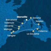 France, Italy, Tunisia, Morocco, Spain