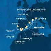 France, Italy, Spain, Morocco, Gibraltar, Portugal