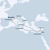 France, Italy, Cyprus, Egypt, Malta, Spain
