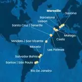 France, Italy, Spain, Portugal, Canary Islands, Cape Verde, Brazil