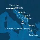 Italy, Croatia, Greece, Montenegro