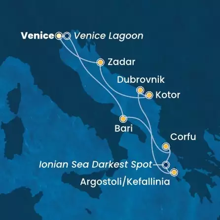 COSTA DELIZIOSA - trasa 6 nocy podróż z: Venice (Marghera) w dniu 13/06/2026 - Italy, Greece, Croatia, Montenegro