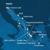 Italy, Greece, Croatia