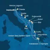 Italy, Croatia, Greece, Montenegro