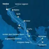 Italy, Montenegro, Greece, Croatia