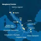 Italy, Greece, Montenegro
