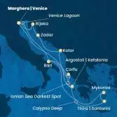 Italy, Greece, Montenegro