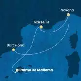 Balearic Islands, France, Italy, Spain