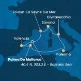 Balearic Islands, Italy, France, Spain