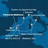 Balearic Islands, Italy, France, Spain