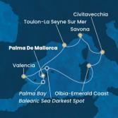 Balearic Islands, Spain, Italy, France