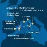 Balearic Islands, Spain, Italy, France