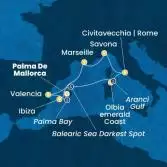 Balearic Islands, Spain, Italy, France