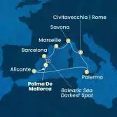 Balearic Islands, Spain, Italy, France