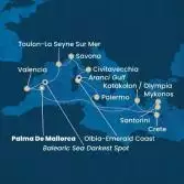 Balearic Islands, Greece, Italy, France, Spain