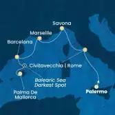 Italy, France, Spain, Balearic Islands