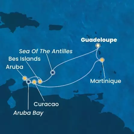 COSTA FORTUNA - trasa 6 nocy podróż z: GUADELOUPE w dniu 24/01/2025 - Antilles
