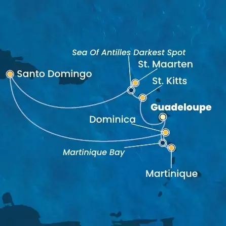 COSTA FAVOLOSA - trasa 6 nocy podróż z: GUADELOUPE w dniu 22/01/2027 - Antilles, Dominica