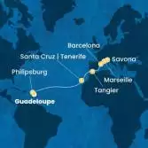 Antilles, Canary Islands, Morocco, Spain, France, Italy
