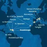 Antilles, Virgin Islands, Dominican Republic, Canary Islands, Morocco, Spain, Corsica (France), Italy, France