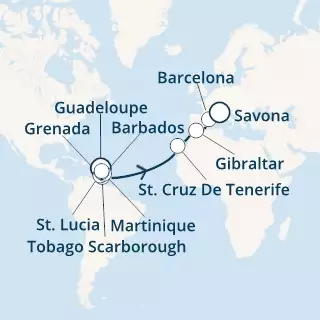 Antilles, Trinidad and Tobago, Canary Islands, Gibraltar, Spain, Italy