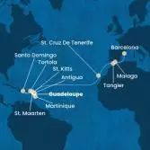 Antilles, Virgin Islands, Canary Islands, Morocco, Spain