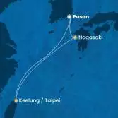 South Korea, Japan, Taiwan