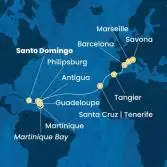 Antilles, Canary Islands, Morocco, Spain, France, Italy