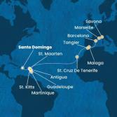 Antilles, Canary Islands, Morocco, Spain, France, Italy