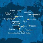 USA, Hawaii, Polynesia, Fiji, Australia, Japan, South Korea, Taiwan, China