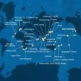 USA, Hawaii, Polynesia, Fiji, New Caledonia, Australia, Japan, South Korea, Taiwan, China, Vietnam, Singapore, Malaysia