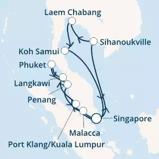 Singapore, Thailand, Malaysia